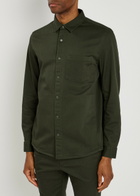 Lestrange Stretch-cotton Overshirt Khaki