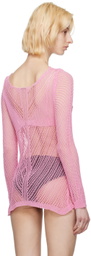Guess Jeans U.S.A. Pink Scoop Neck Sweater