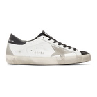 Golden Goose White and Black Superstar Sneakers