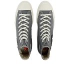 Comme des Garçons Play x Converse Chuck Taylor 1970s Hi-Top Sneakers in Grey