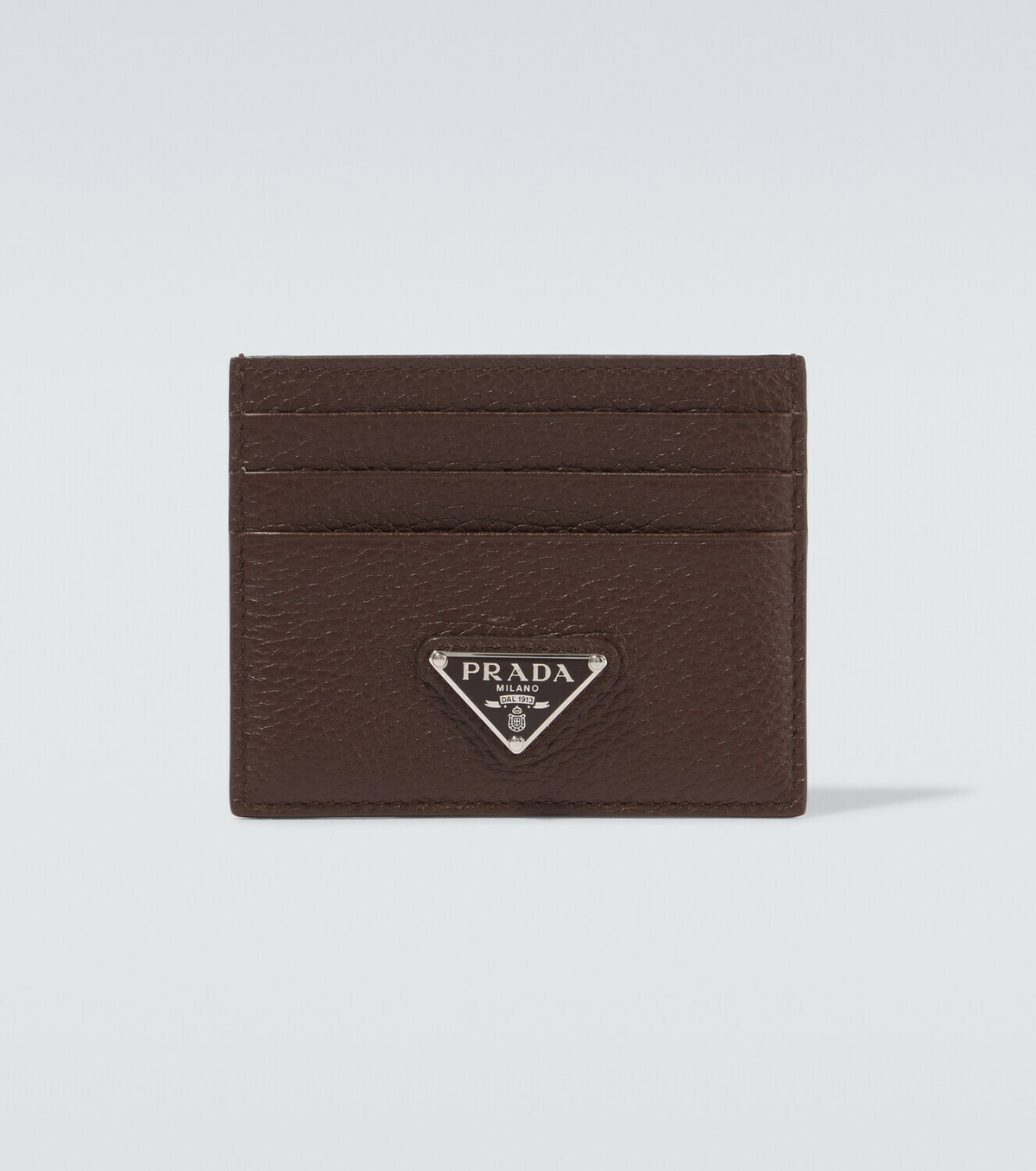 Prada Logo leather card holder