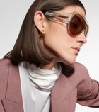 Bottega Veneta Mask shield sunglasses