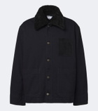 Bottega Veneta Shearling-trimmed denim jacket