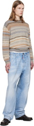 Dsquared2 Blue Light Clean Wash One Pleat Jeans