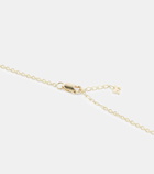 Mateo Dot 14kt gold necklace with diamond and pearl