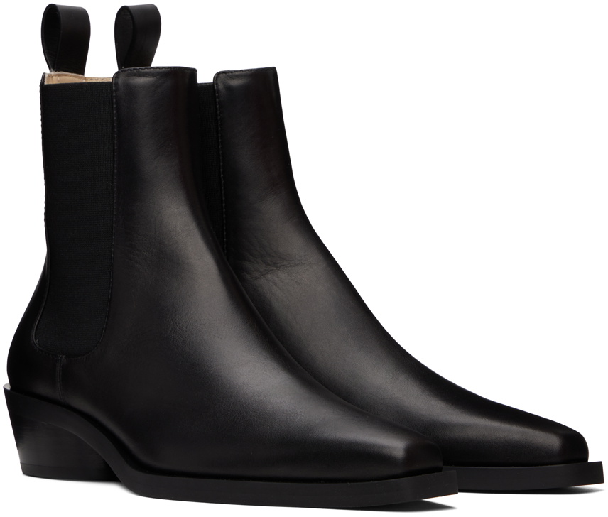 Proenza Schouler Black Bronco Chelsea Boots