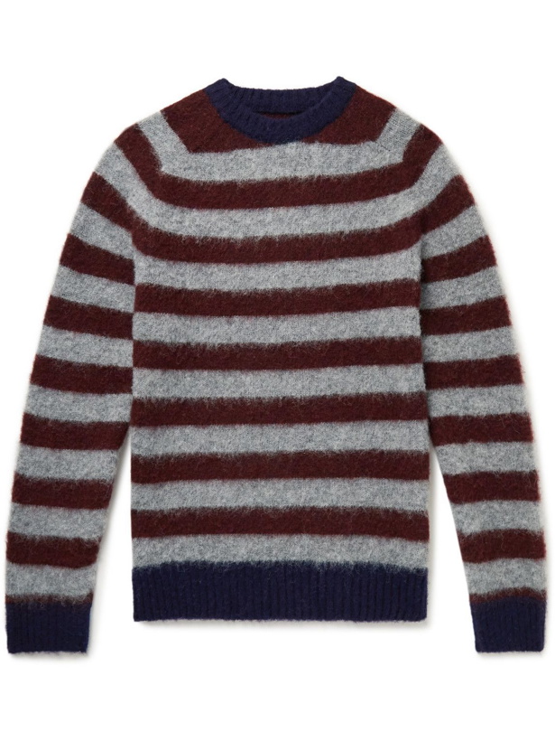 Photo: Howlin' - Disco Power Striped Wool Sweater - Gray