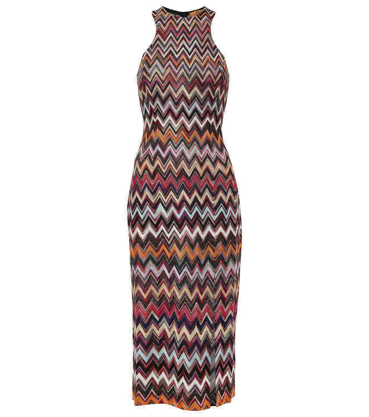 Missoni Zig-zag lamé midi dress Missoni