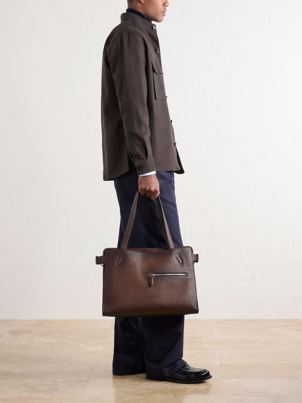 Berluti - Un Jour De Plus Full-Grain Leather Tote Bag - Brown