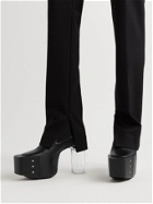 Rick Owens - Studded Leather Platform Chelsea Booots - Black