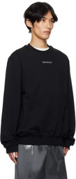 HELIOT EMIL Black Astrape Crewneck Sweatshirt