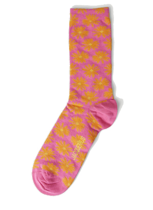 Photo: Les Chaussettes Fleurs Socks in Pink