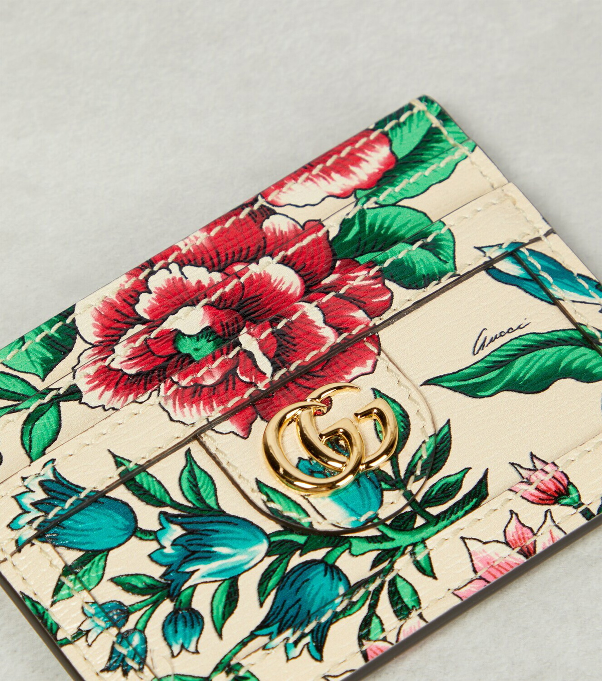 カードケース・名刺入れ OPHIDIA GG CARDS HOLDER Ophidia card case in beige and white Supreme | GUCCI® US