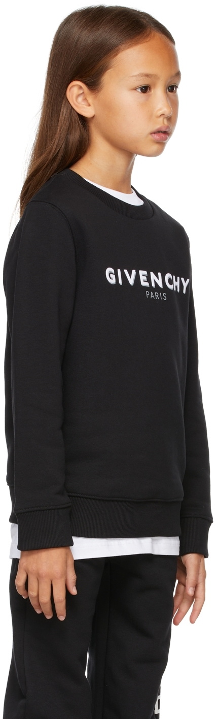 Kids Black Printed Sweatpants by Givenchy on Sale
