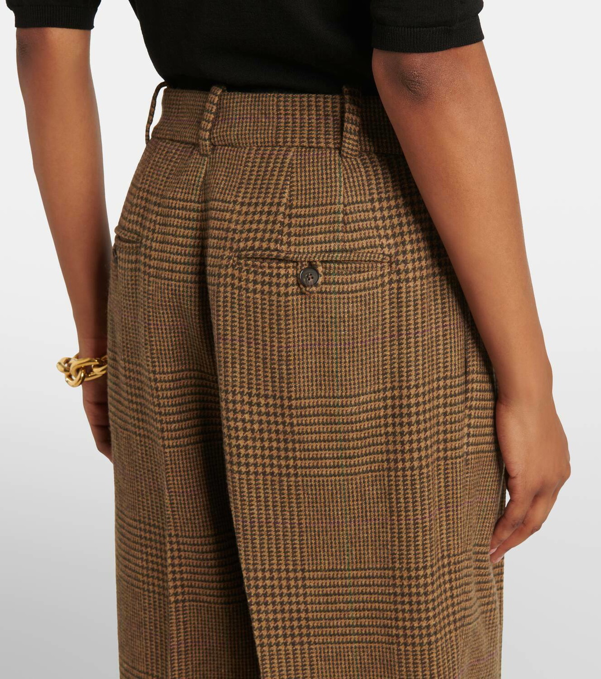 Polo Ralph Lauren Wool-blend tweed straight pants Polo Ralph Lauren