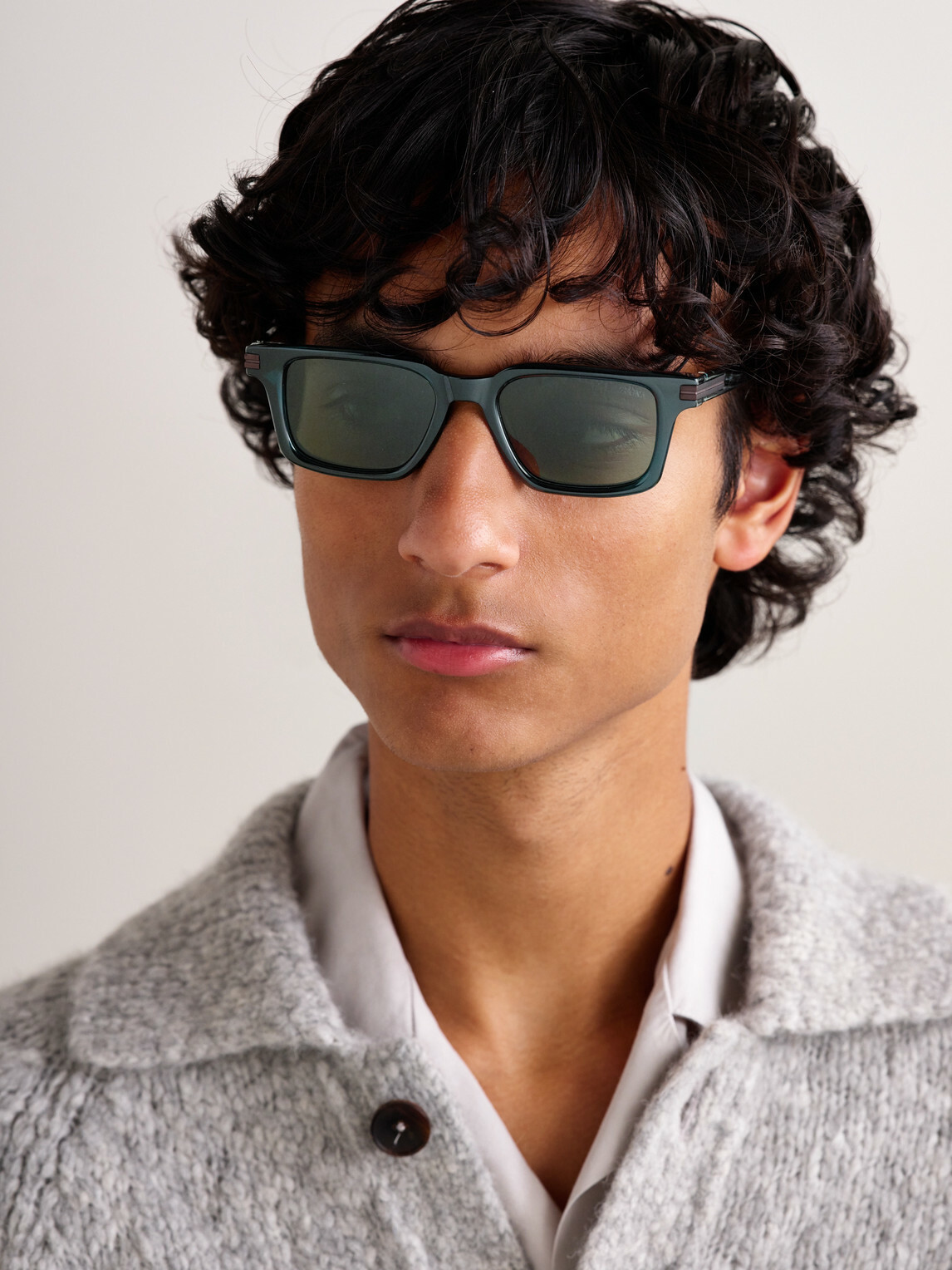 Zegna - D-Frame Acetate Sunglasses