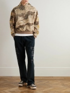 KAPITAL - Peckish Choco-Chip Printed Cotton Hoodie - Neutrals