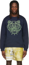 Kenzo Navy & Green Seasonal Tiger Sweatshirt