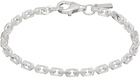 Hatton Labs Silver Anchor Chain Bracelet