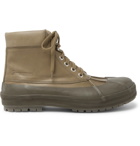 Jacquemus - Les Meuniers Leather and Rubber Boots - Green