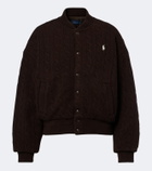 Polo Ralph Lauren Cable-knit wool and cashmere bomber jacket