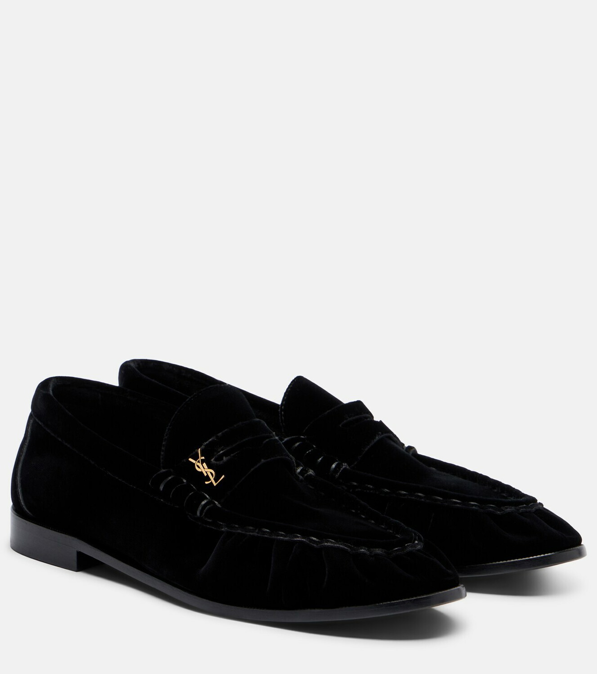 Saint Laurent Le Loafer velvet penny loafers