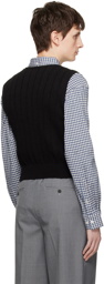 Dunst Black Button Vest