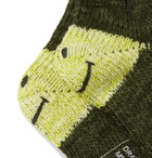 KAPITAL - Smilie Cotton-Blend Socks - Green