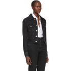 Matthew Adams Dolan Black Denim Shrunken Jacket