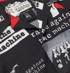 Wacko Maria - Rage Against the Machine Camp-Collar Printed Woven Shirt - Black