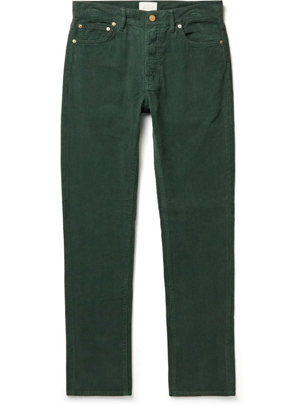 Photo: Sid Mashburn - Garment-Dyed Cotton-Corduroy Trousers - Green