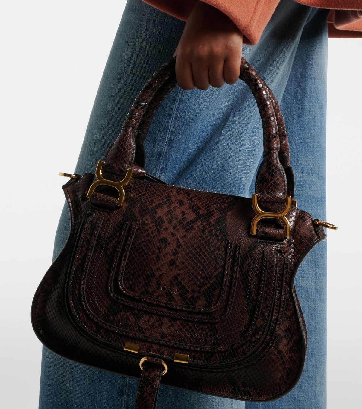 Chloé Marcie Small leather top-handle bag