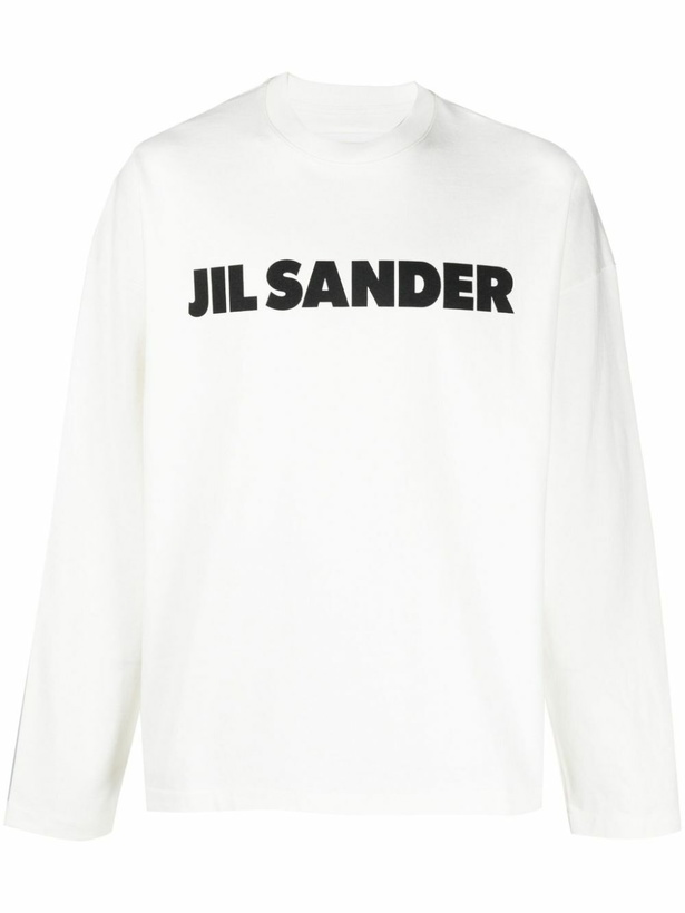 Jil Sander White Logo Cotton T-Shirt Jil Sander