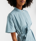 Jil Sander Belted cotton poplin shirt dress