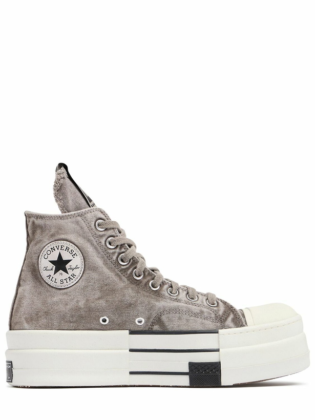 Photo: DRKSHDW X CONVERSE Dbl Drkstar Canvas Sneakers