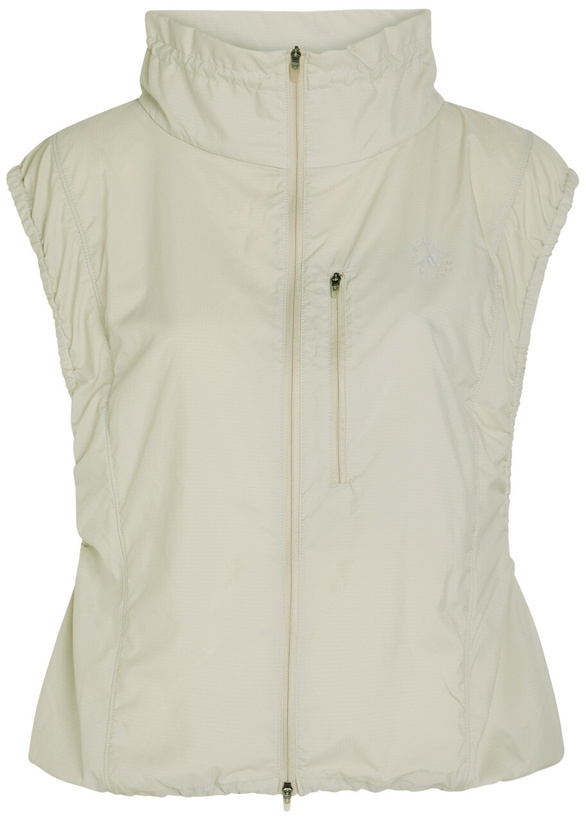 Photo: Adidas X Stella Mccartney High-neck Shell Running Gilet Beige