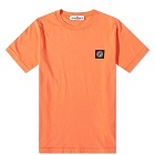 Stone Island Junior Patch Logo T-Shirt in Coral