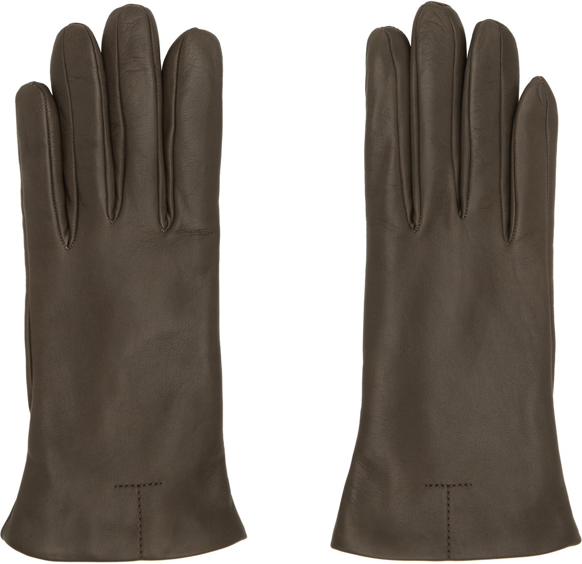 TOTEME Brown Leather Gloves