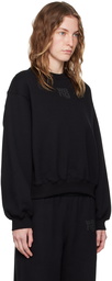 alexanderwang.t Black Bonded Puff Logo Sweatshirt