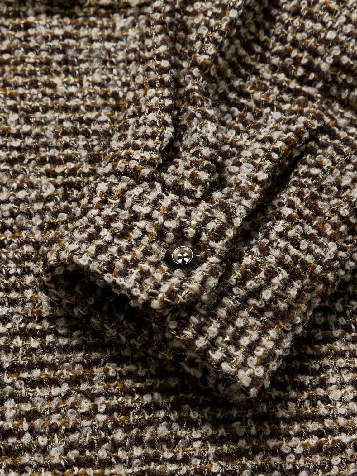 KAPITAL - Wool-Blend Tweed Overshirt - Brown