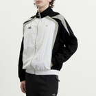 Umbro Men's Relaxed Track Jacket in Brilliant White/Black/Neutral Gray