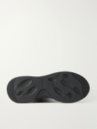 Berluti - Shadow Leather-Trimmed Stretch-Knit Sneakers - Black