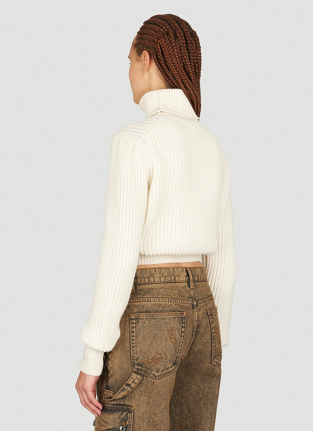 Dolce & Gabbana Crop Rib Sweater