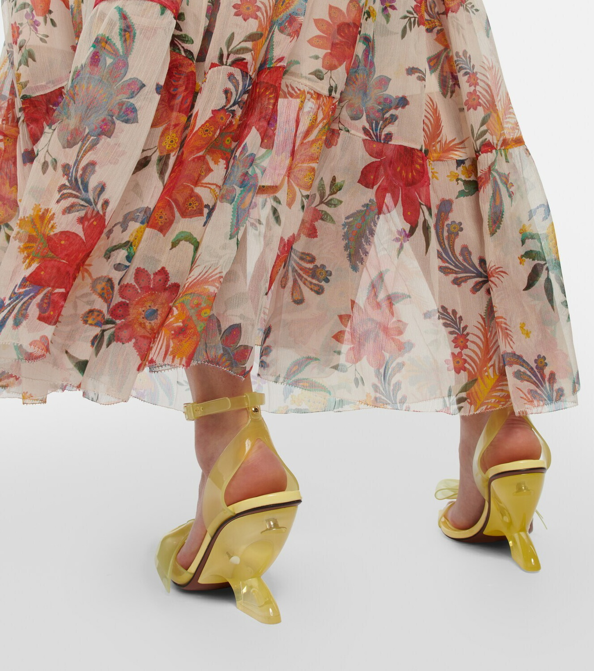 Zimmermann Jelly Bow 85 PVC wedge sandals Zimmermann