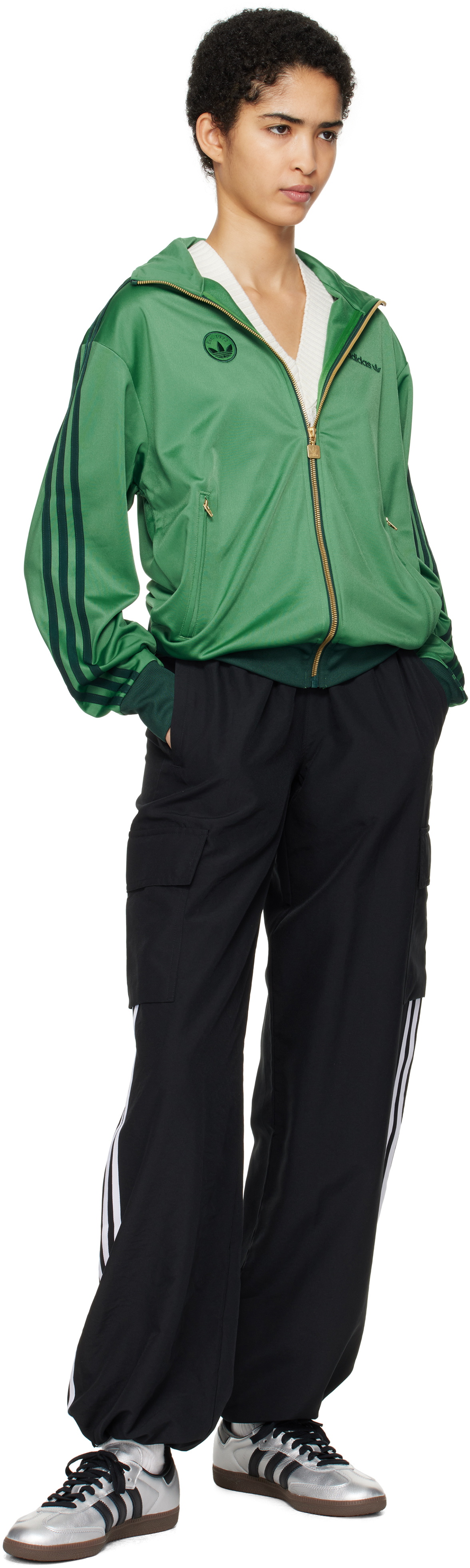 adidas Originals Black Adicolor 3-Stripes Cargo Pants