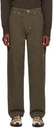 Kijun Brown Patchwork Trousers