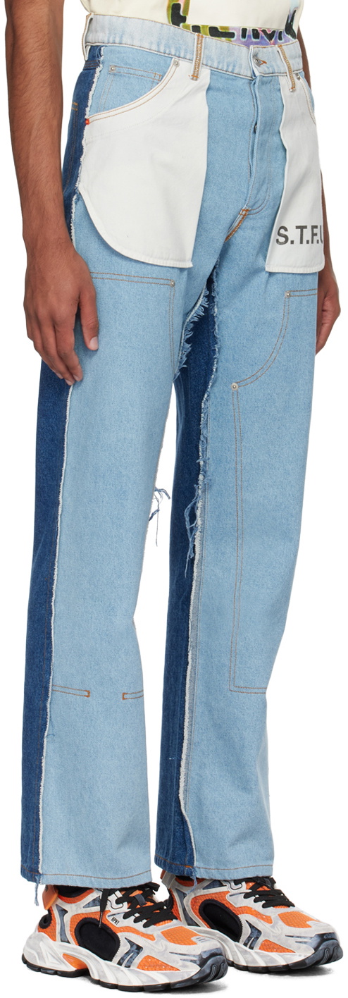 Heron Preston Navy Insideout Jeans