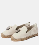 Brunello Cucinelli Monili-embellished suede espadrilles