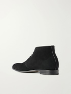 Manolo Blahnik - Berwick Suede Chukka Boots - Black