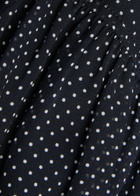Frame Polka-dot Silk-chiffon Mini Dress Navy